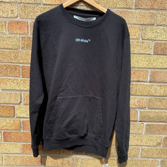 BNWT Off White Arrow Sketch Crewneck Sweater Medium - Picture 3 of 14